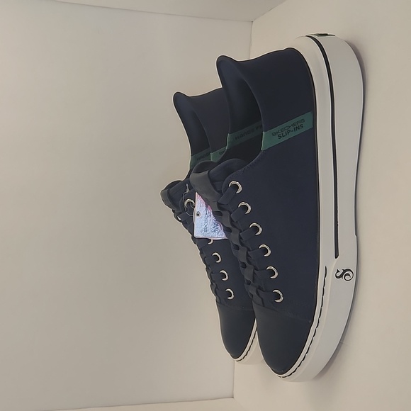 Skechers Snoop Dog Men's Dark Blue And White Sneakers with Green Accents - Picture 3 of 11